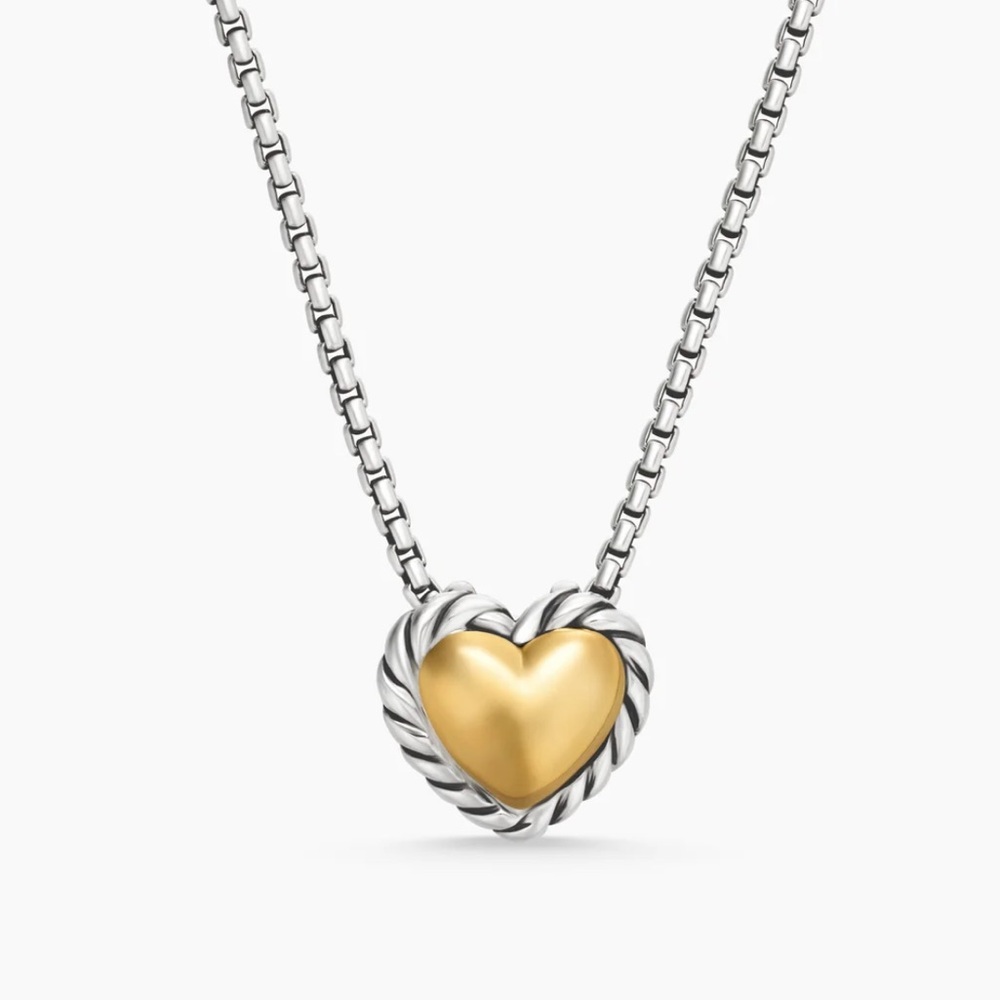 David Yurman Cable Heart Necklace